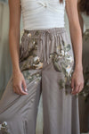 Alina Satin Flowy Pants