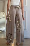 Alina Satin Flowy Pants