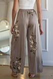 Alina Satin Flowy Pants