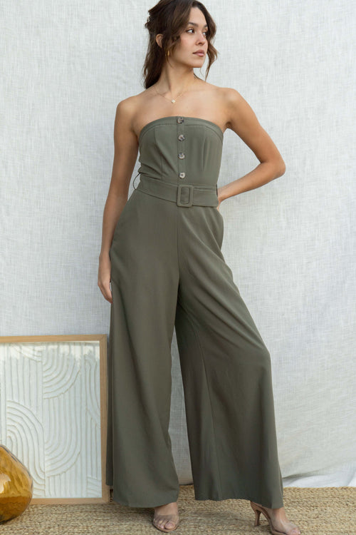 Alina Tube Belted Jumpsuit