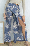 Aurora Ruffle Slit Long Pants