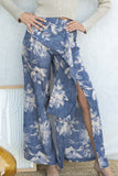 Aurora Ruffle Slit Long Pants