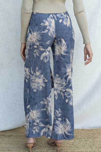 Aurora Ruffle Slit Long Pants