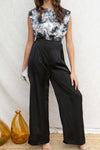 Brooke Shoulder Pad Jumpsuit