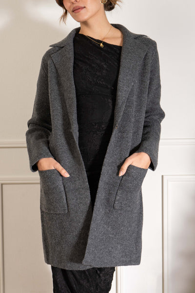 Jane Single Button Sweater Coat