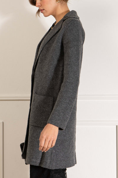 Jane Single Button Sweater Coat