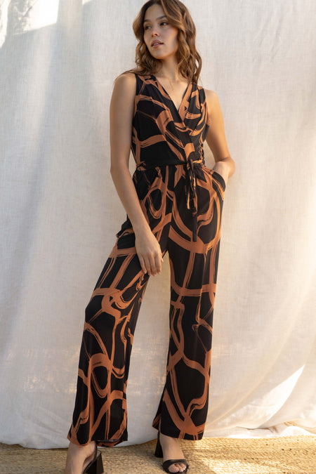 Gabriela  Abstract Jumpsuit