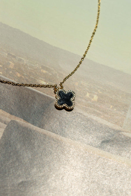 Gold Dipped Clover Pendant Necklace