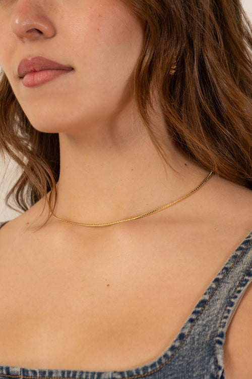 Gold Dipped Snake Chain Necklace