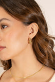 Gold Dipped Spiral Earrings