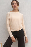 Isabel Boat Neck Knit Top