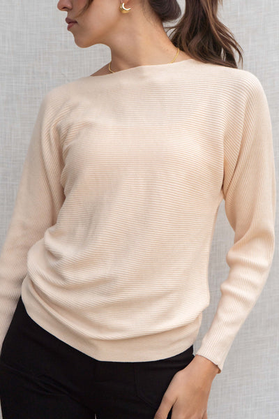 Isabel Boat Neck Knit Top