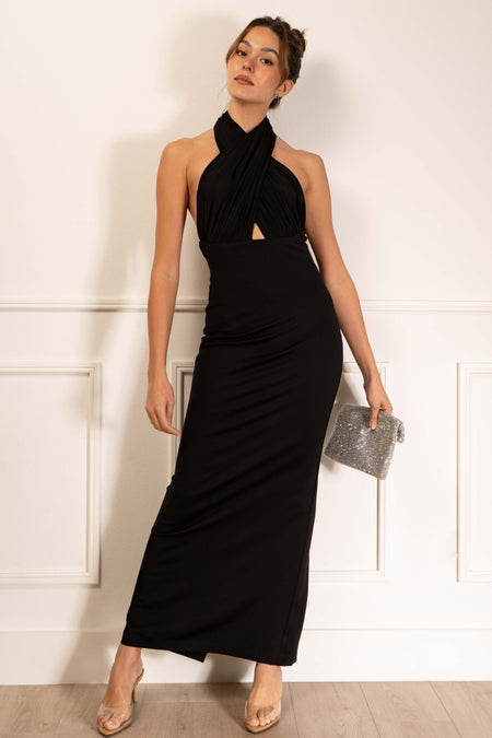 Jessica Back Slit Maxi Dress