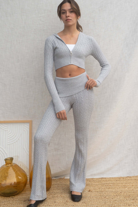 Julia Cable Knit Pant Set