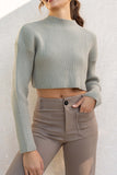 Kaila Ribbed Crop Sweater