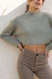 Kaila Ribbed Crop Sweater