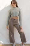 Kaila Ribbed Crop Sweater