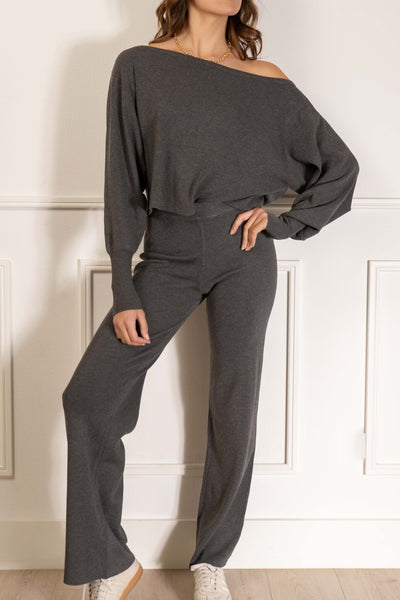 Kate Off Shoulder Pant Set