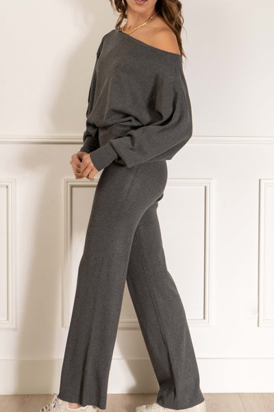 Kate Off Shoulder Pant Set