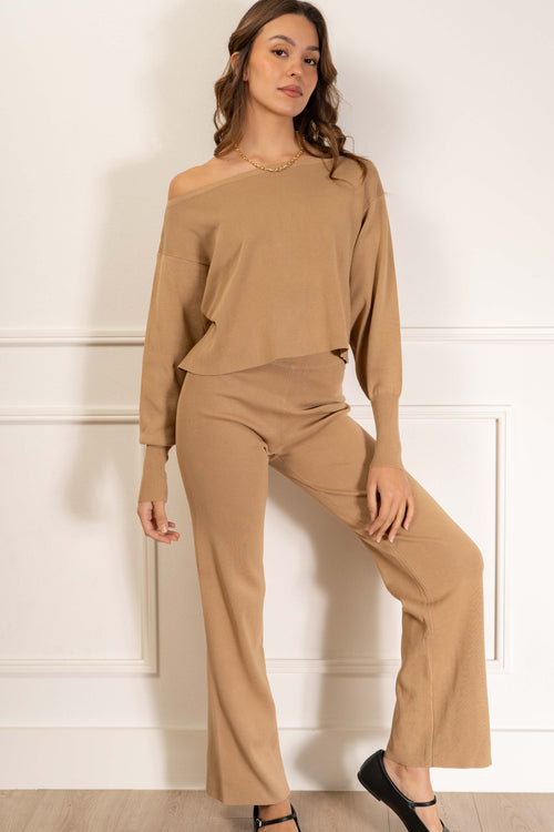 Kate Off Shoulder Pant Set