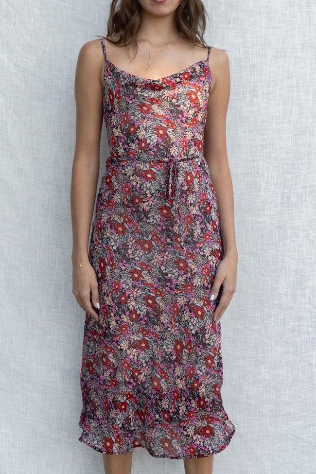 Katherine Floral Midi Dress