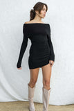 Kelly Off Shoulder Knit Dress