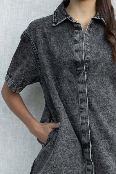 Khloe Denim Shirt Dress