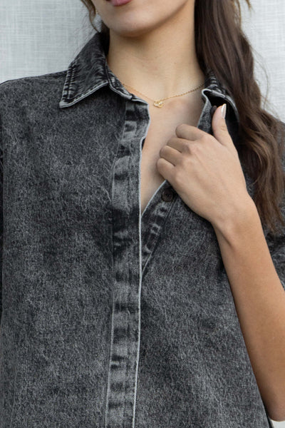 Khloe Denim Shirt Dress