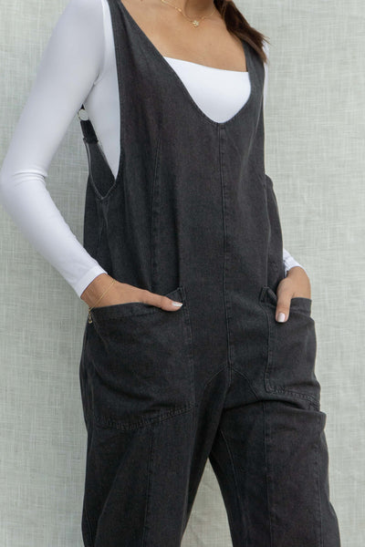 Laura Relaxed Denim Jumpsuit