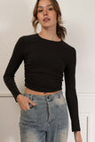 Lauren Shirred Crop Top