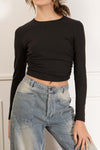 Lauren Shirred Crop Top