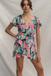 Light Floral Wrap Dress