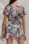 Light Floral Wrap Dress