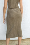 Macey Ribbed Midi Skirt