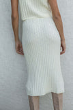 Macey Ribbed Midi Skirt