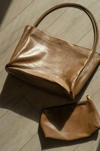 Modern Faux Leather Tote Bag