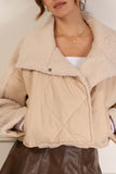 Olivia Quilted Fluffy Jacket