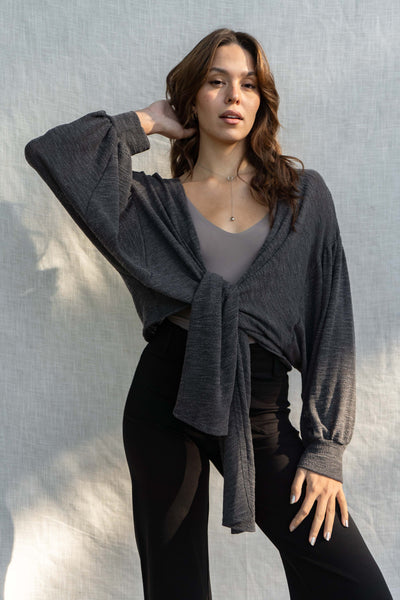 Paige Front Tie Cardigan