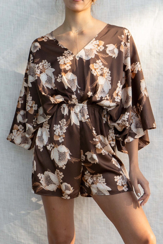 Paola Kimono Sleeve Romper