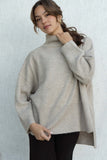 Sara Mock Neck Knit Top