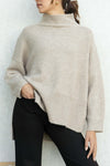 Sara Mock Neck Knit Top