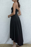 Strapless Asymmetrical Dress