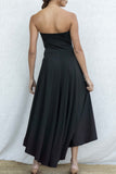 Strapless Asymmetrical Dress