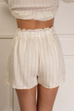 Stripe Bow Tied Short Set