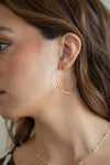 Thin Open Hoop Earrings